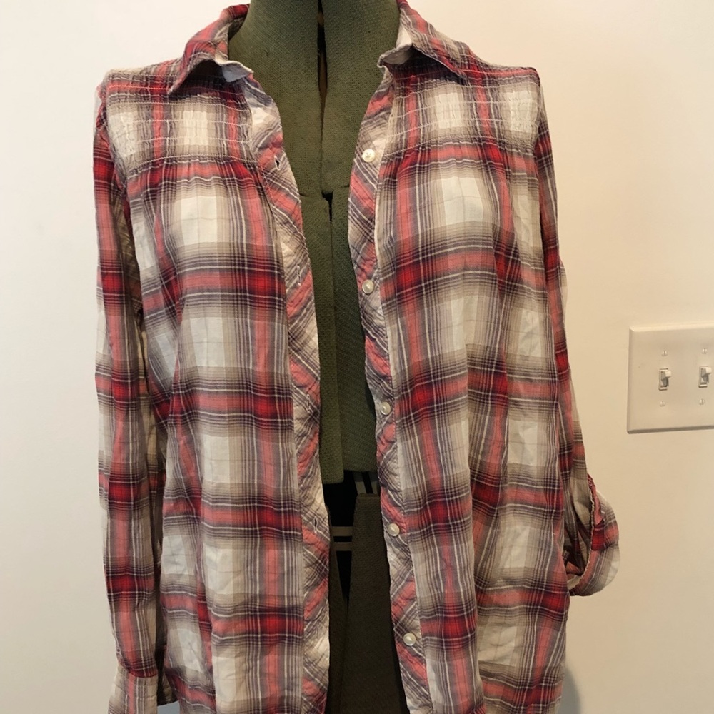 Old Navy button up plaid top